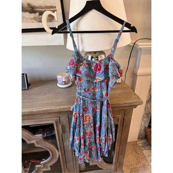 Label Of Love - Candy Floral Tie Front Ruffle Sundress Size XSmall - Picture 8 of 14